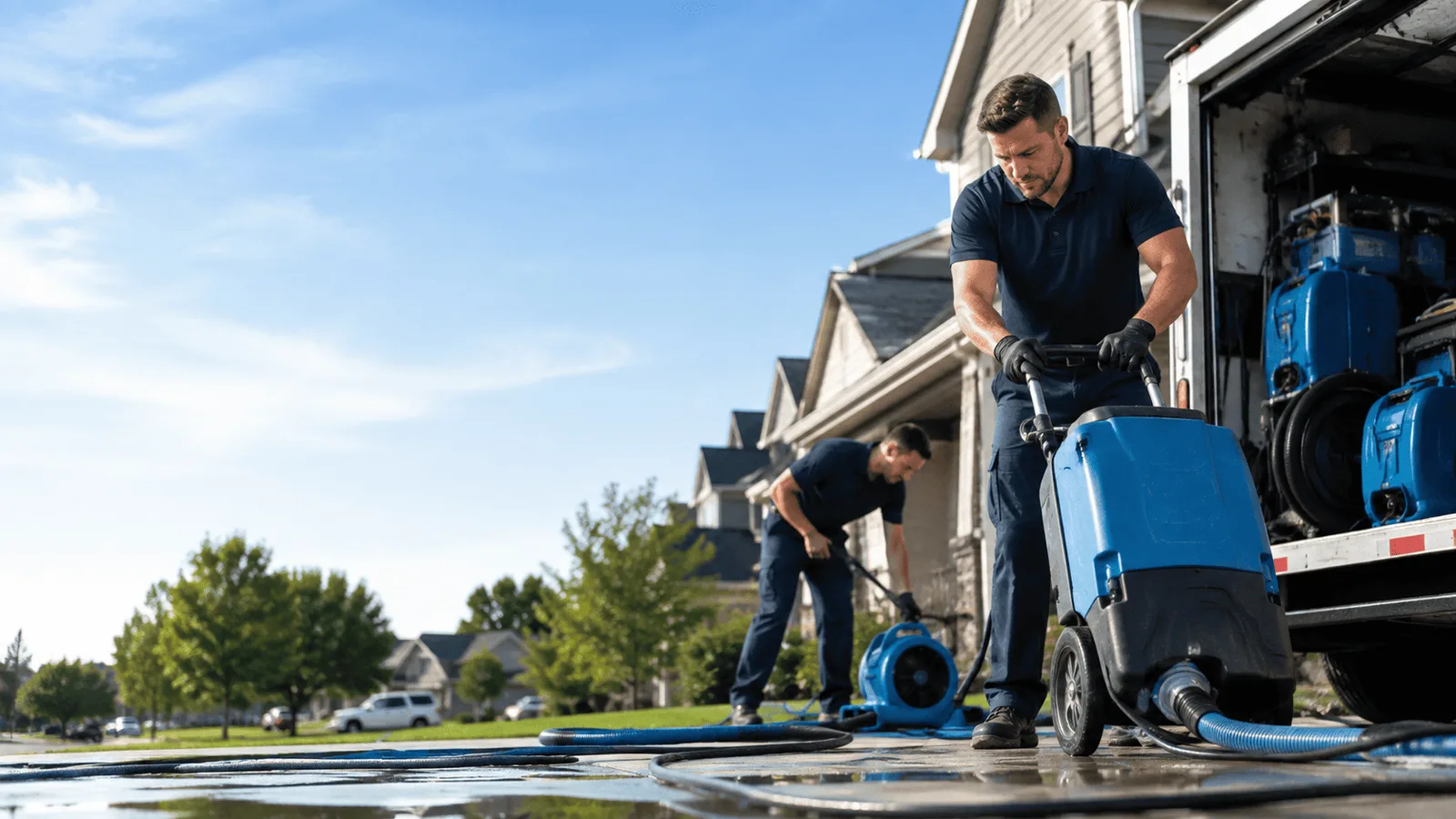 Dehumidification being performed in Martinsburg, NY